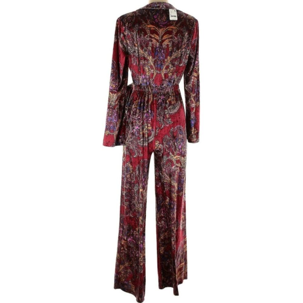 NWT Free People Delphine Paisley Jumpsuit - Picture 3 of 7